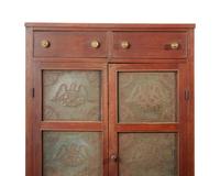 A Federal Walnut Pie Safe With Eagle-Pierced Tin Panels