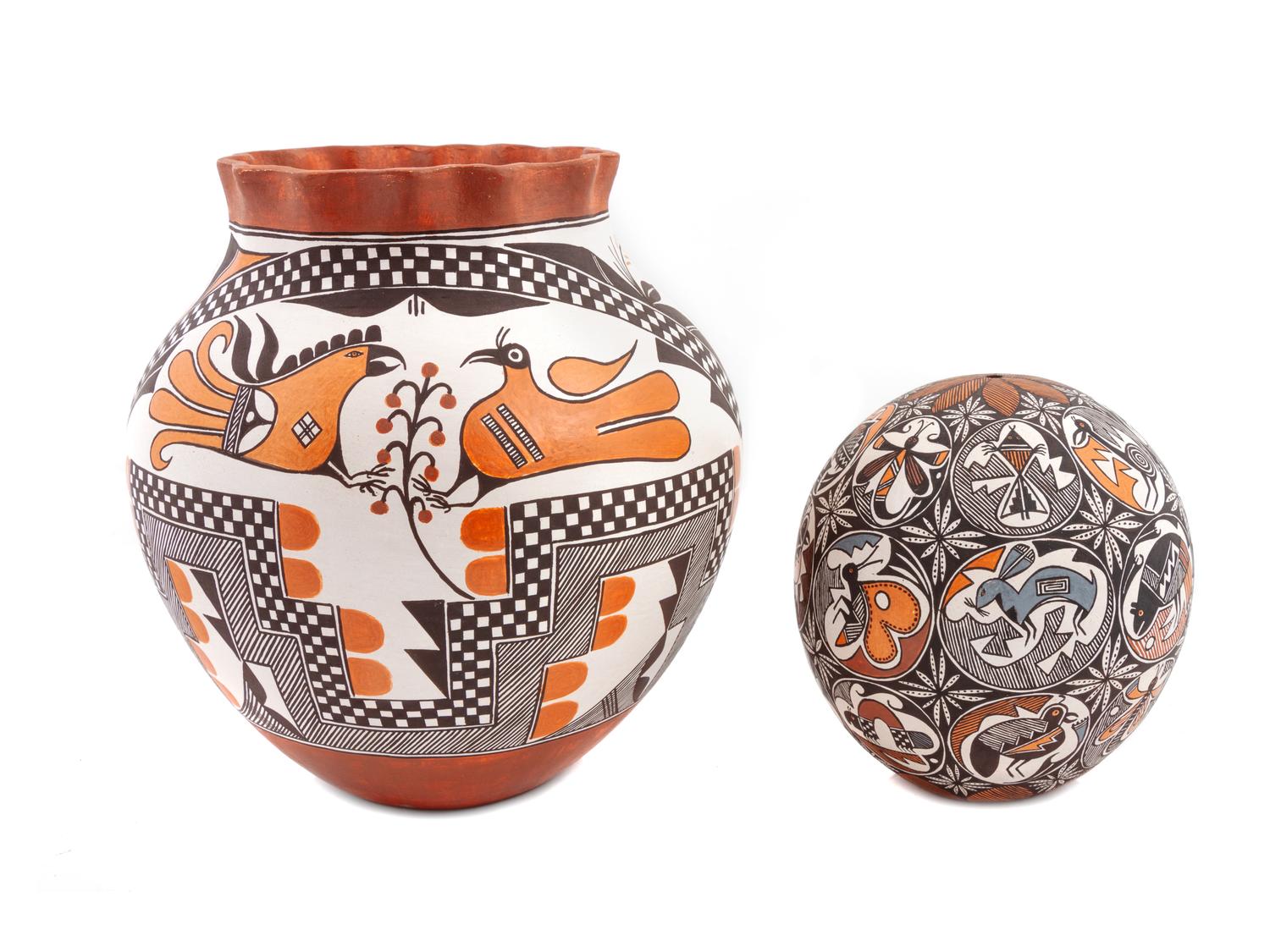 Polychrome Pottery Jars