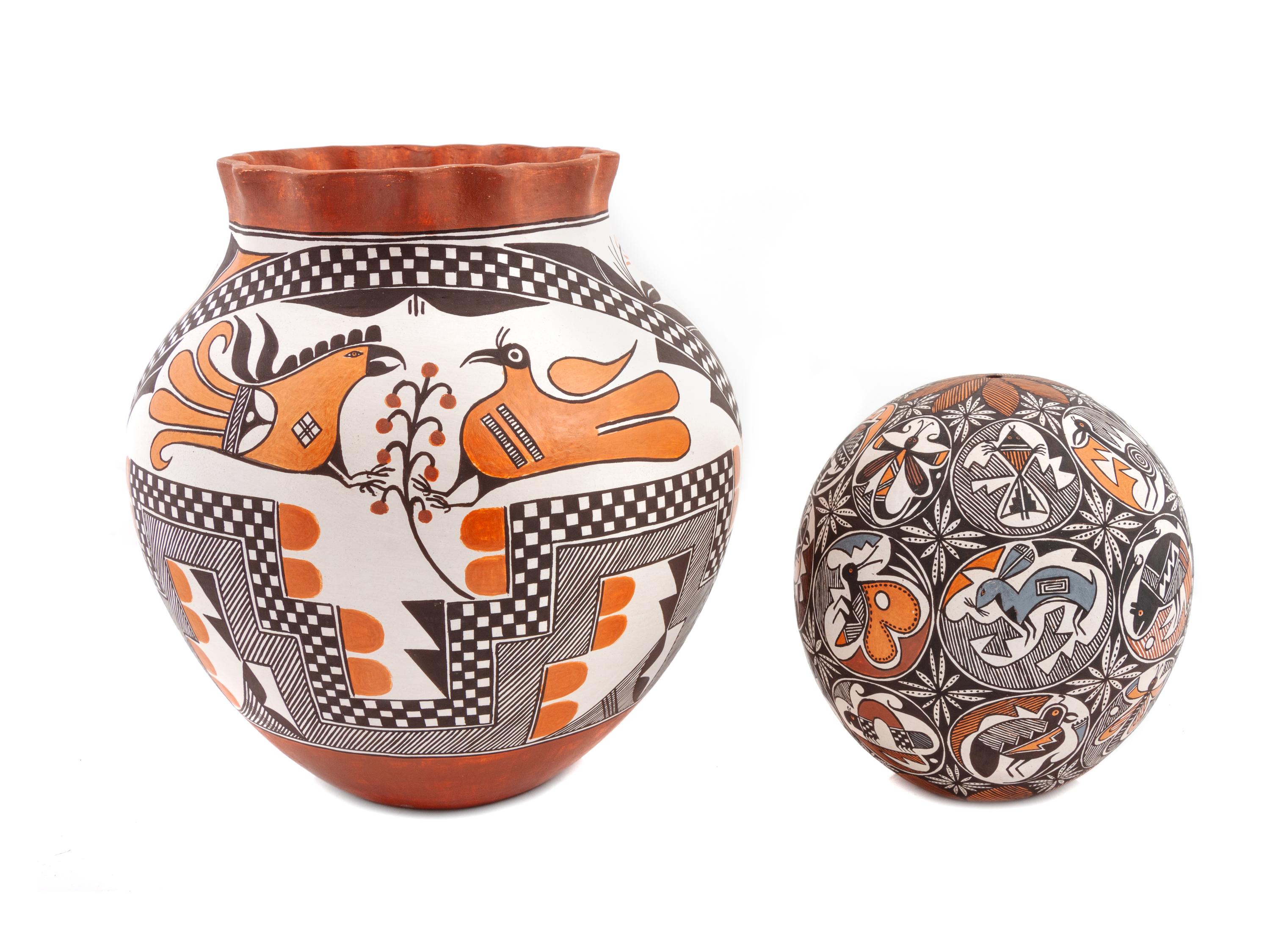 Polychrome Pottery Jars