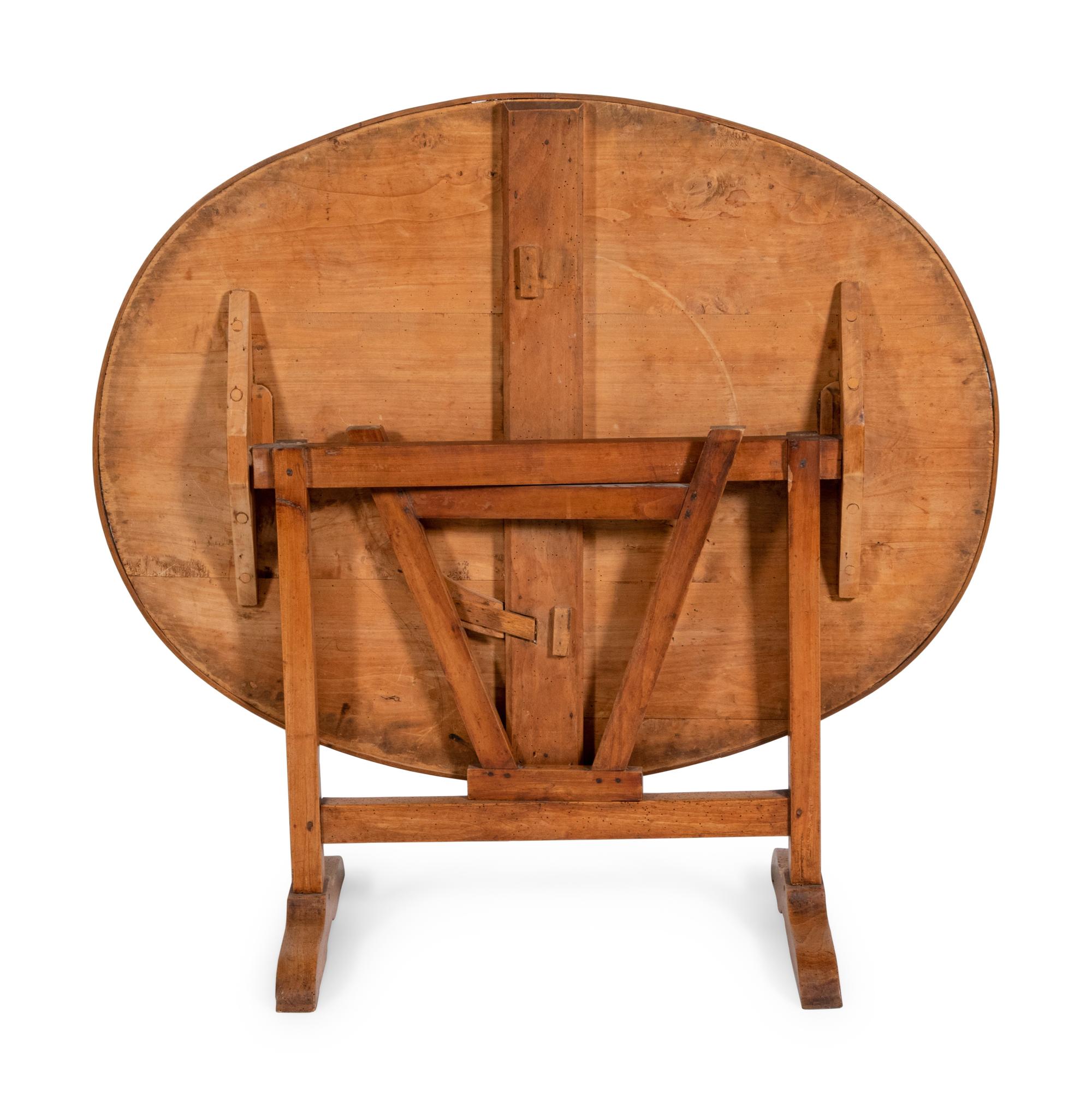 A French Fruitwood Wine Tasting Tilt-Top Table