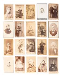[EARLY PHOTOGRAPHY]. Approx. 109 CDVs, incl. occupational and family portraits.