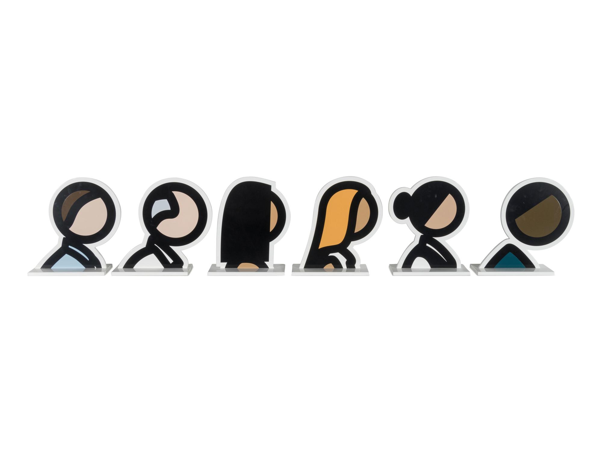Heads (the complete set of six), 2017