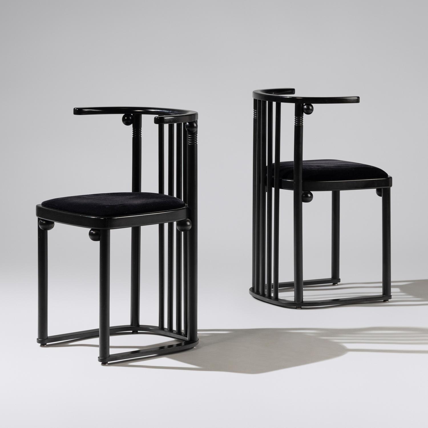 Pair of Fledermaus chairs for Thonet