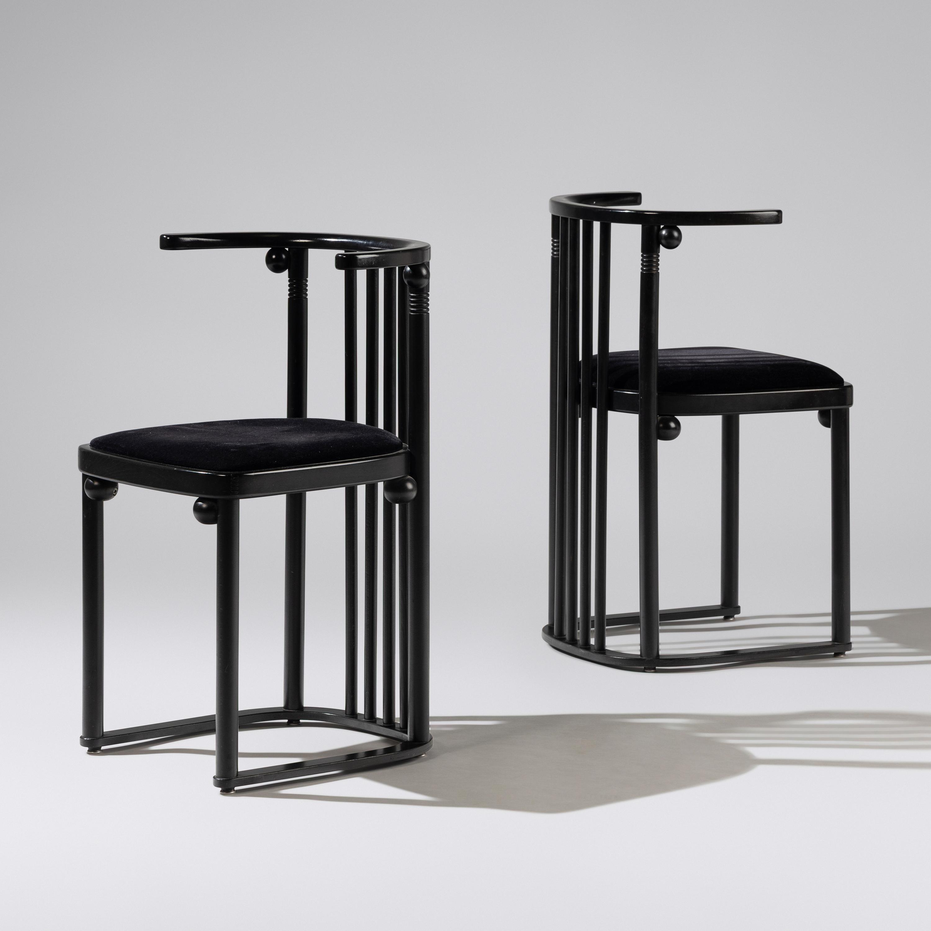 Pair of Fledermaus chairs for Thonet