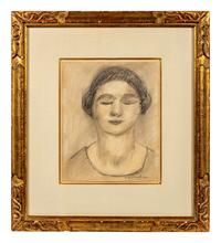 Portrait (Head) , 1909, and Head , 1902 (a pair of works)
