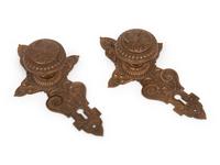 A Pair of Bronze Doorknobs from the Illinois Governor's Mansion