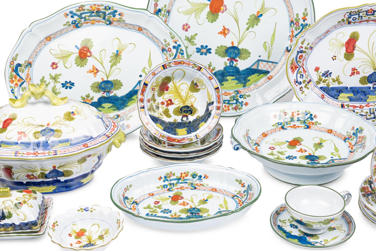 An Italian Faience Dinner Service