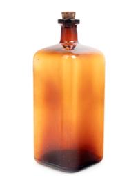 A Group of Colored Glass Bottles