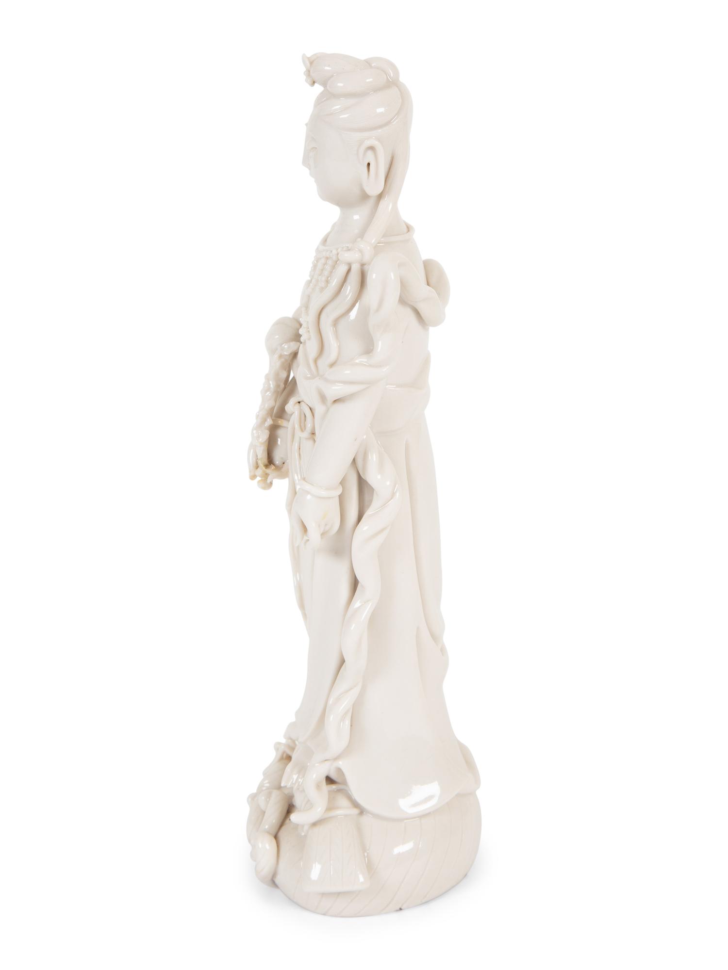A Chinese Blanc de Chine Figure of Guanyin