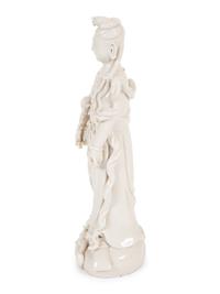 A Chinese Blanc de Chine Figure of Guanyin