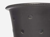 A Wedgwood Black Basalt Flowerpot and Stand, UK, late 18th century