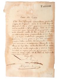 [SLAVERY & ABOLITION - CUBA]. A group of 11 manumission and sale documents for enslaved persons in Cuba.