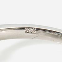A Diamond and 18K White Gold Ring