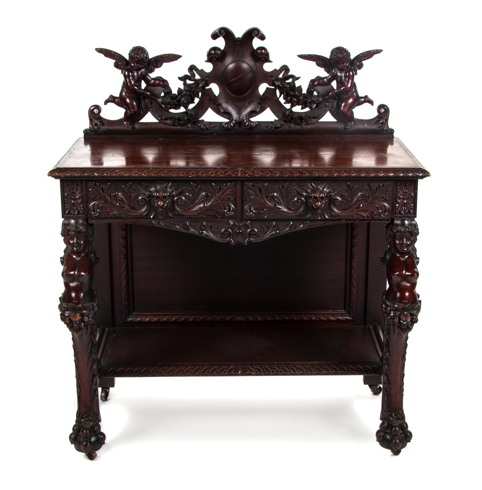 An American Mahogany Dining Room Suite, R.J. HORNER, Height of tallest 80 inches. — R.J. HORNER,