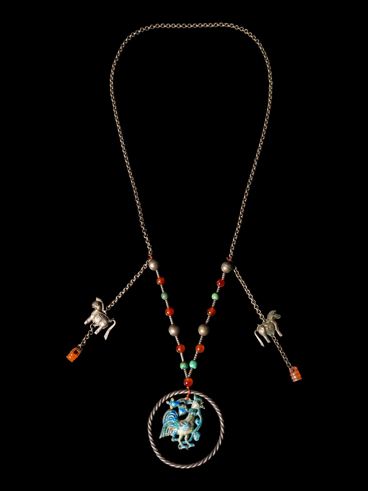 A Chinese Silver Necklace
