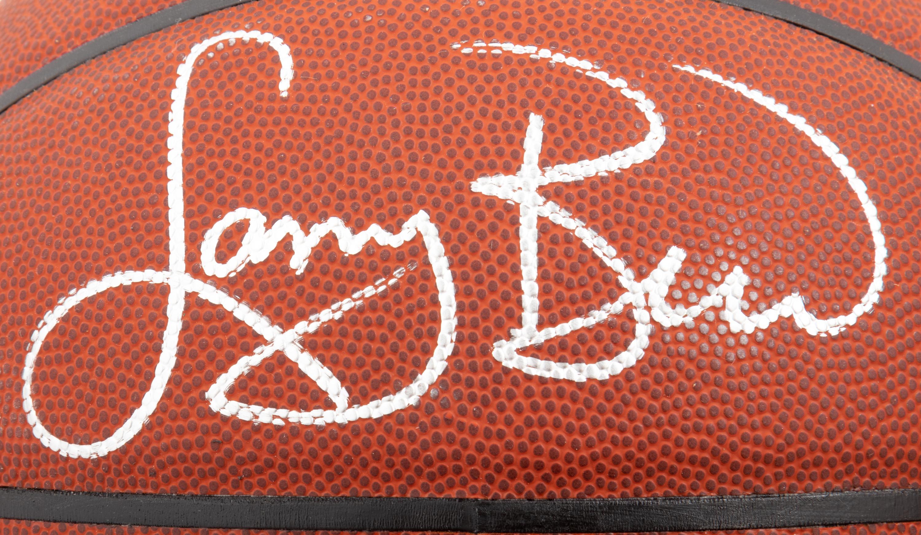 Two Larry Bird and Magic Johnson Signed Basketballs (Spalding),