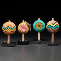 Pueblo Polychrome Gourd Rattles, From the Collection of Dick Jemison, Alabama