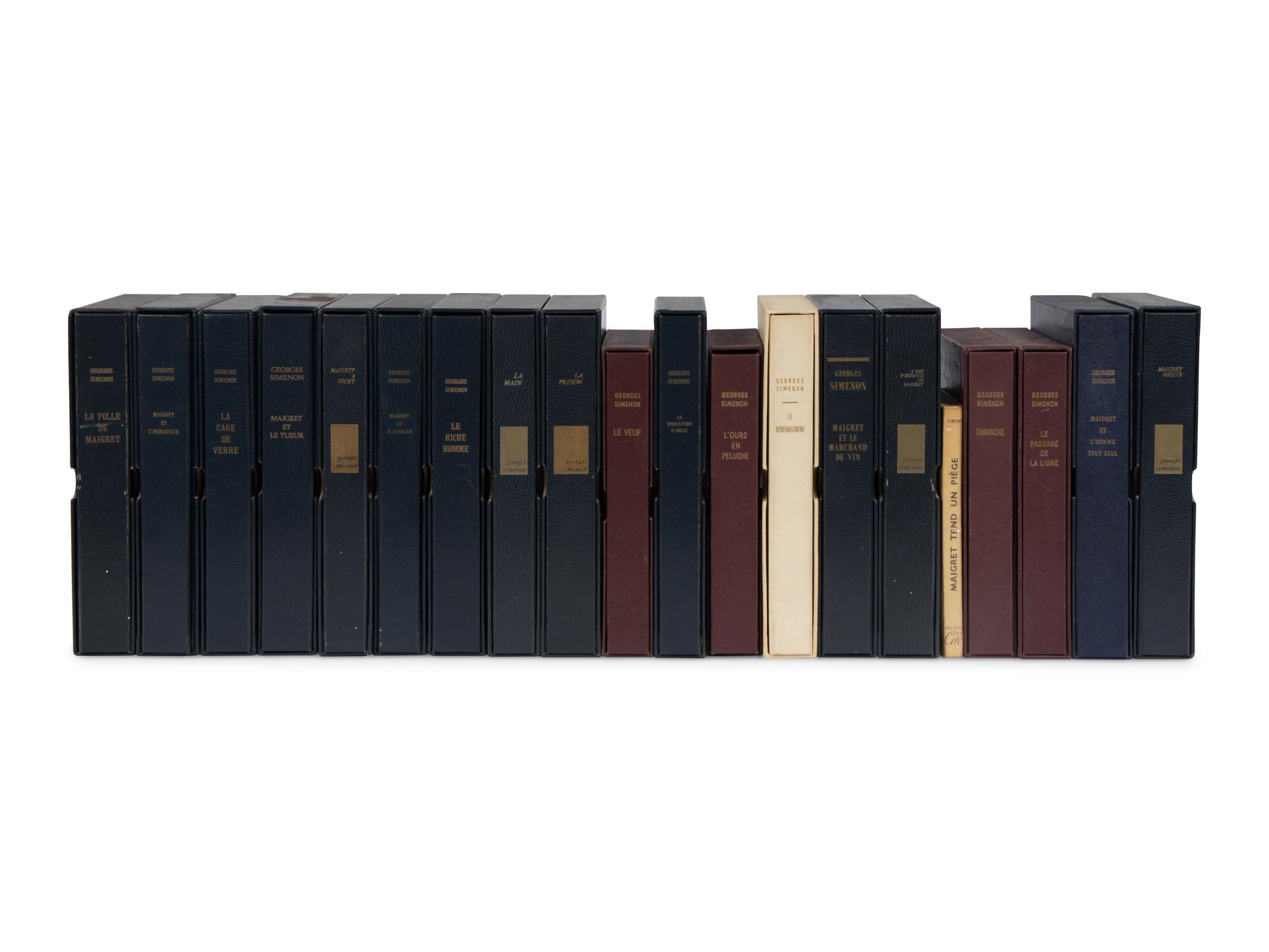 SIMENON, Georges (1903-1989). A group of 19 LIMITED EDITIONS in French, including: