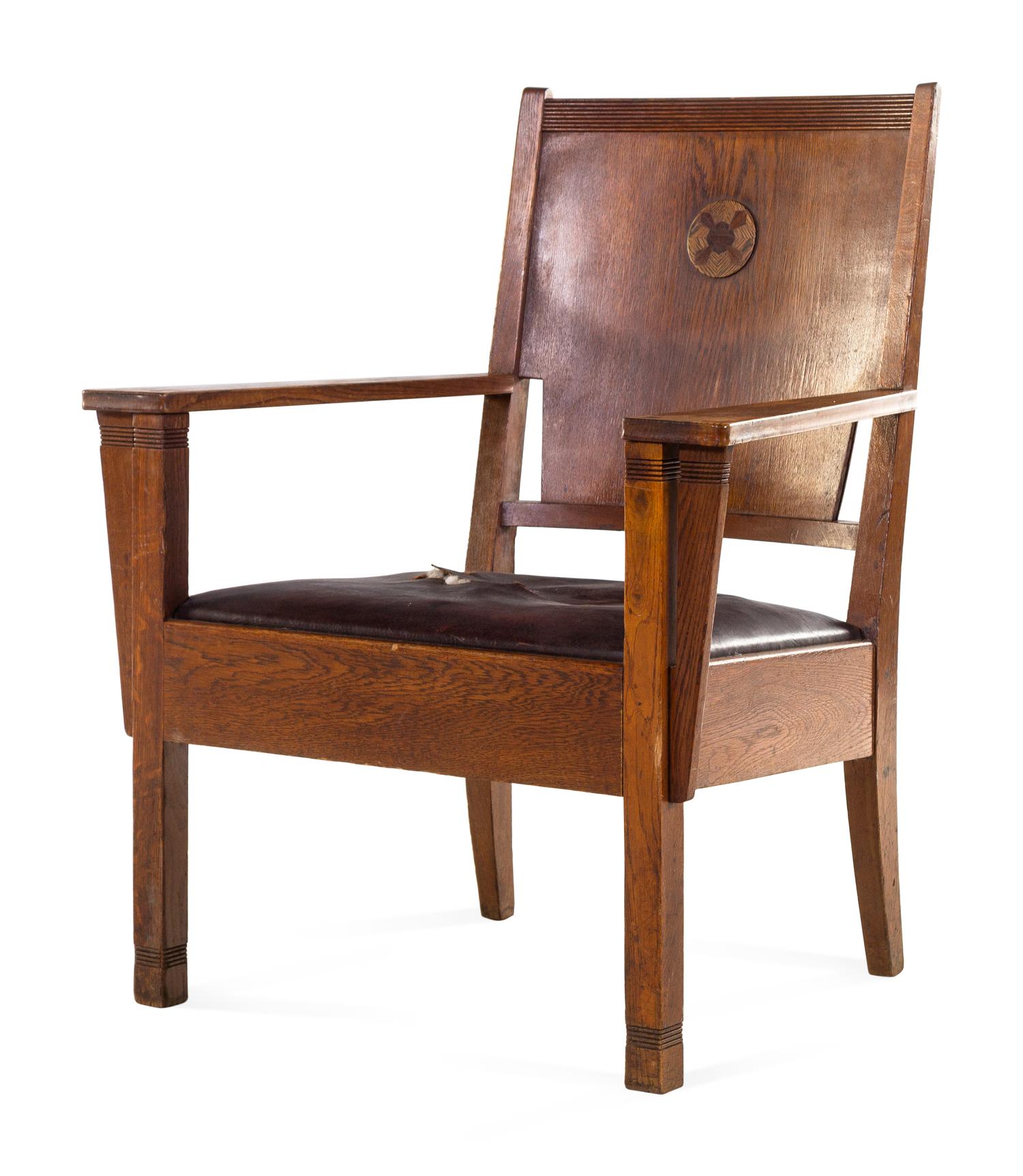 Armchair Chair in the Jugendstil Style