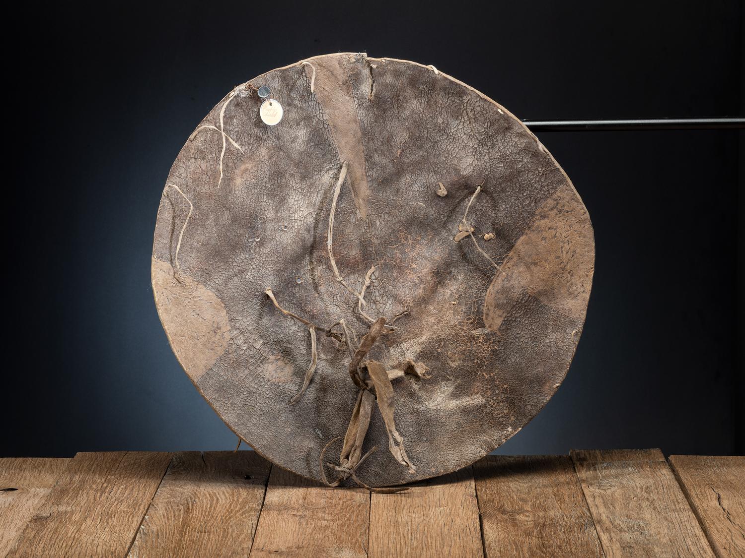 Pueblo Buffalo Hide Shield