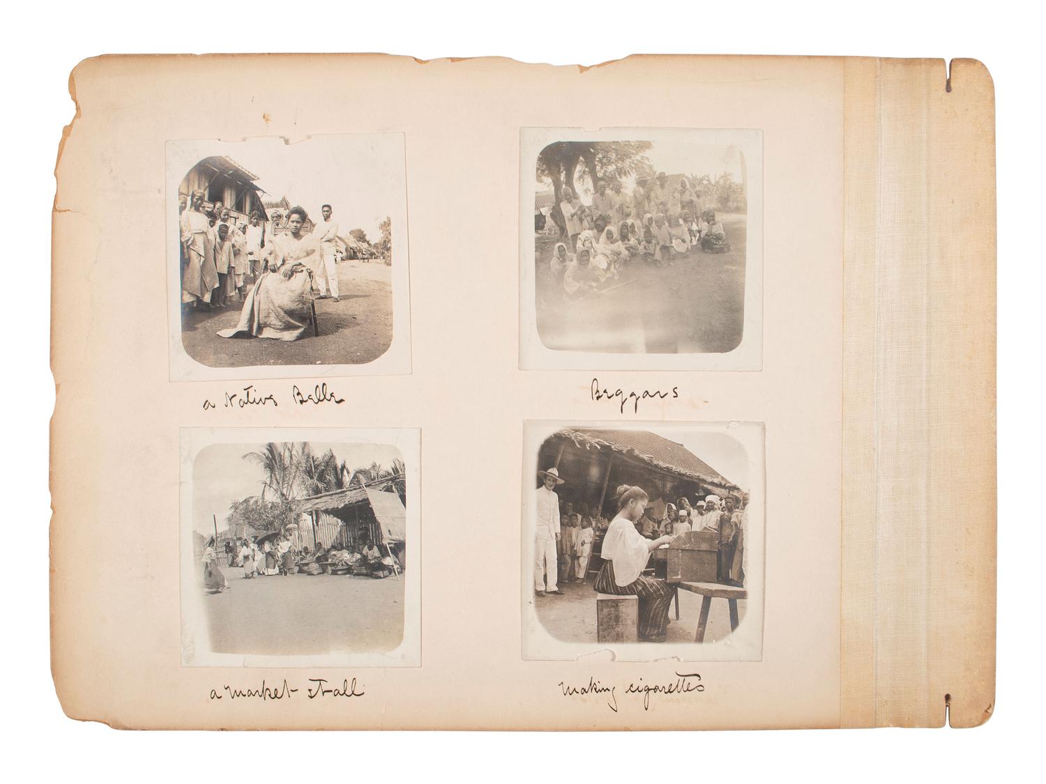 [EARLY PHOTOGRAPHY]. A large group of international photographs including images from Philippines, Japan, Egypt, Italy, and Spain, comprising: