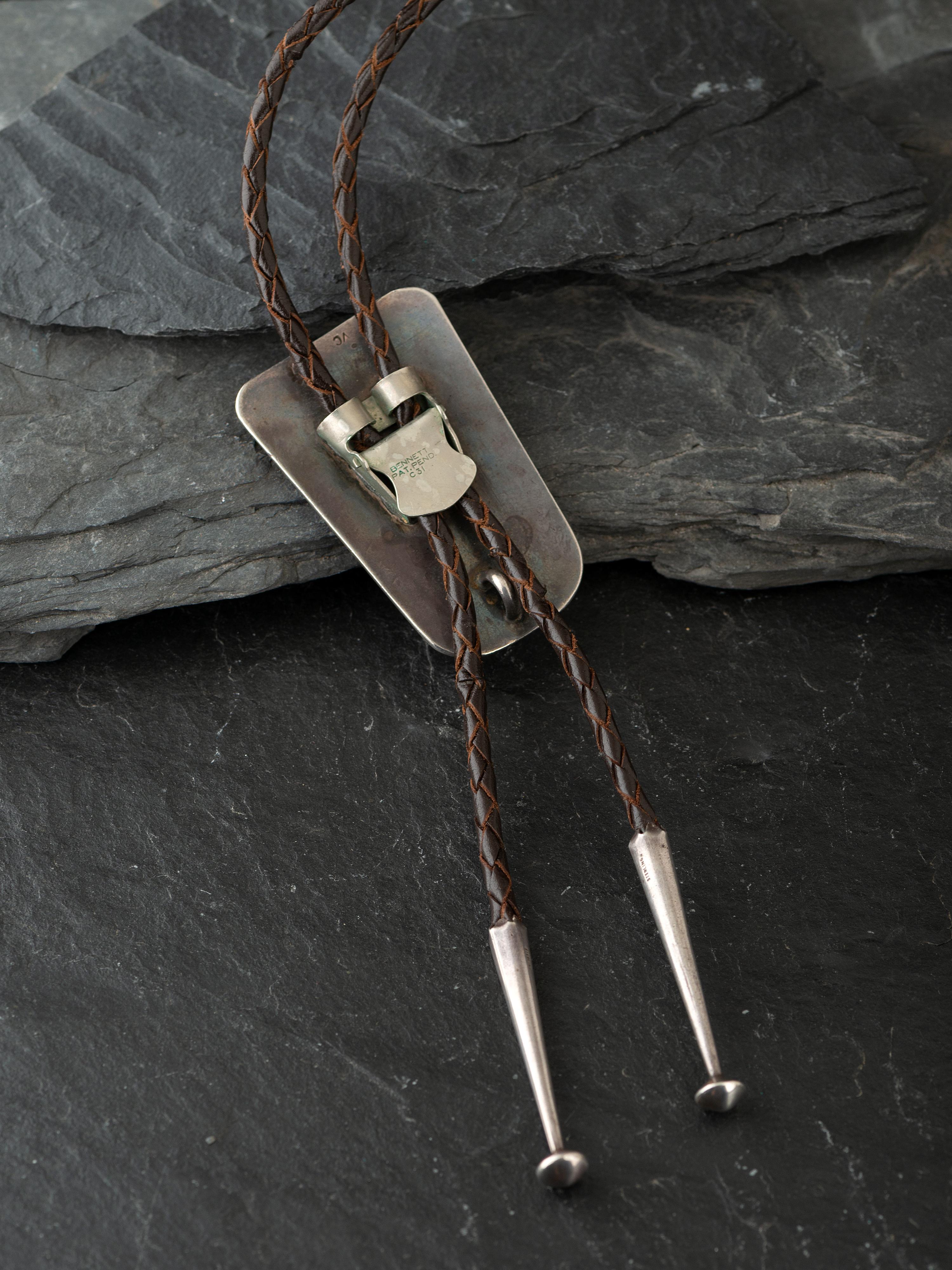 Silver Overlay Bolo Tie