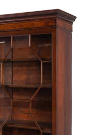 A George III Mahogany Step-Back Bookcase