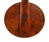 A Federal Figured and Chip-Carved Cherrywood Candlestand