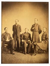 [CIVIL WAR]. A collection of items identified to General James Lyman Van Buren, incl. US Model 1860 Light Cavalry saber, buff saber belt, shoulder straps, insignia, and photographs.