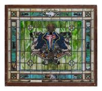 A Rudy Bros. Stained Glass Window Panel