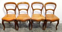 A Set of Four Victorian Chairs Height 34 1/2 inches. — 19TH CENTURY