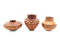 Three Turned Wood Vases by Ray Allen