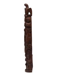Haida Carved Model Totem Pole