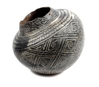 Walnut Black on White Jar, Kayenta Branch Anasazi Diameter 12 inches — Circa 1150-1250 A.D.