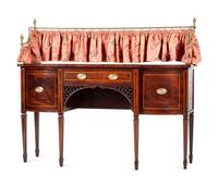 An Edwardian Mahogany and Satinwood Sideboard