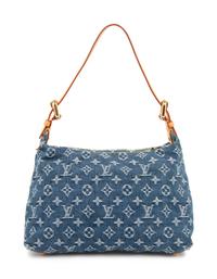 Louis Vuitton Blue Denim Monogram Baggy PM, 2005