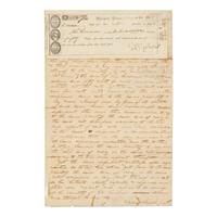 LINCOLN, Abraham (1809-1865). Autograph legal document, signed ("Logan & Lincoln"). Sangamon County, July 1841.