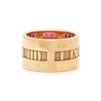 TIFFANY & CO., YELLOW GOLD AND RUBY 'ATLAS' RING