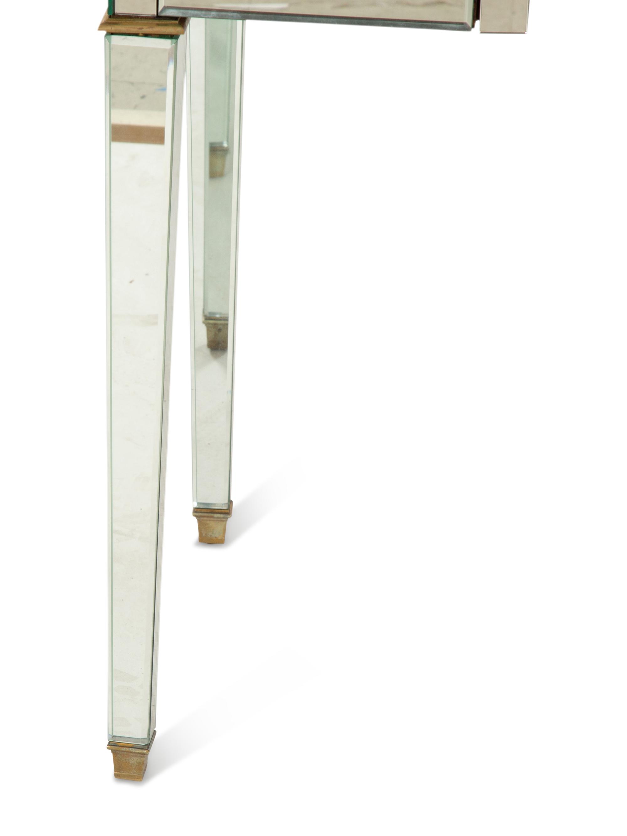 A Modernist Mirrored Vanity Table
