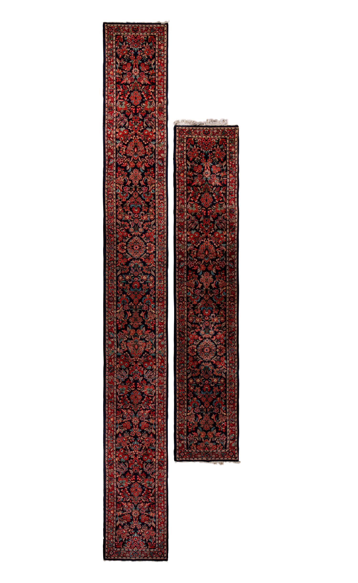 Two Sarouk Wool Runners