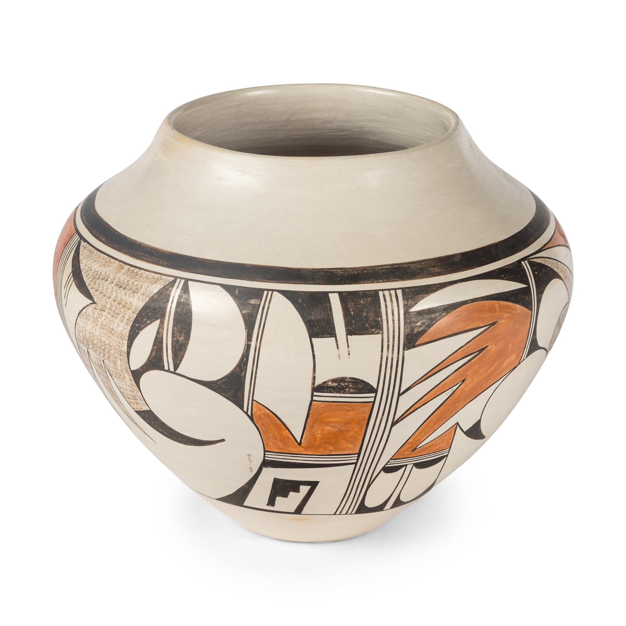 Joy Navasie (Hopi-Tewa, 1919-2012) — Polycrome Pottery Jar