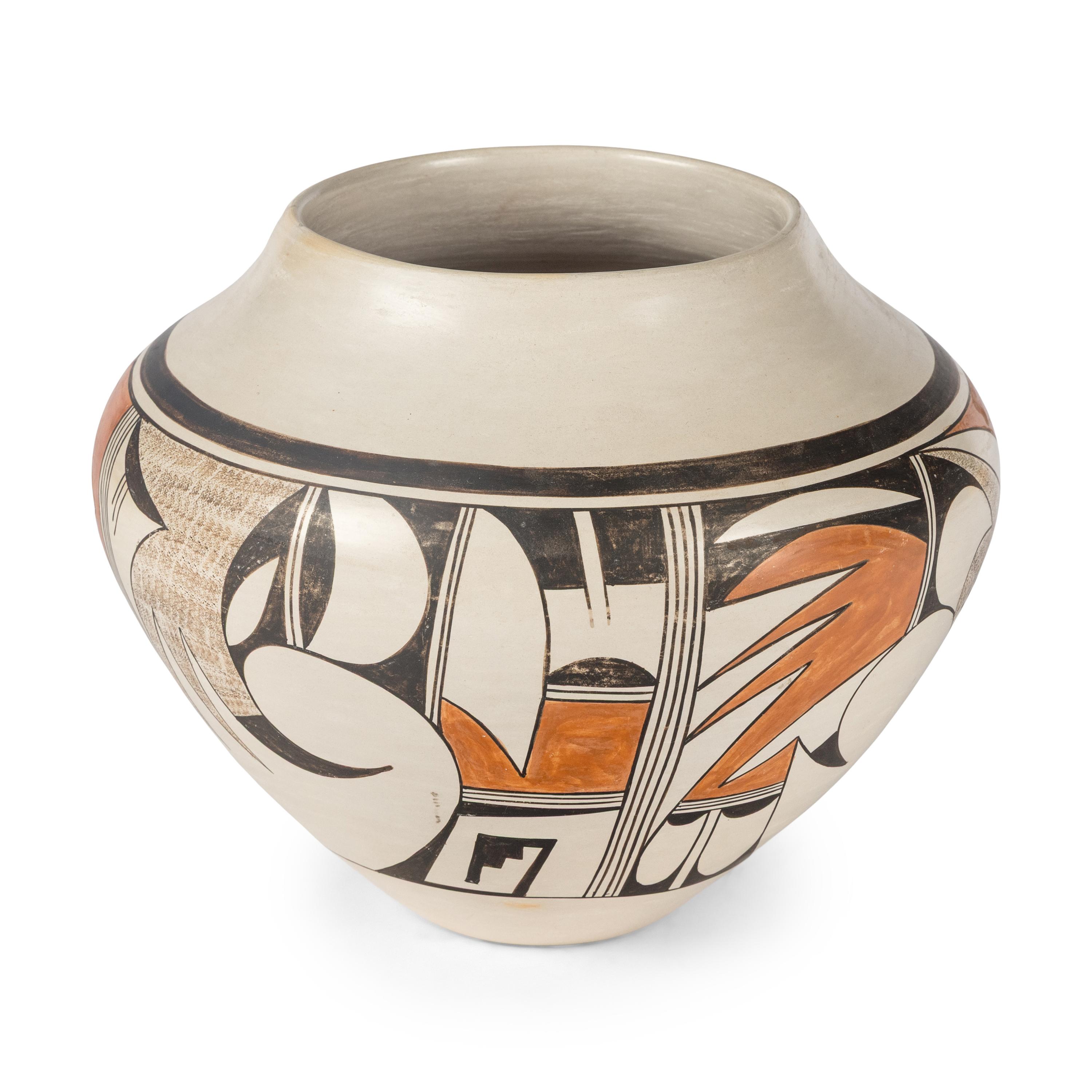 Joy Navasie (Hopi-Tewa, 1919-2012) — Polycrome Pottery Jar