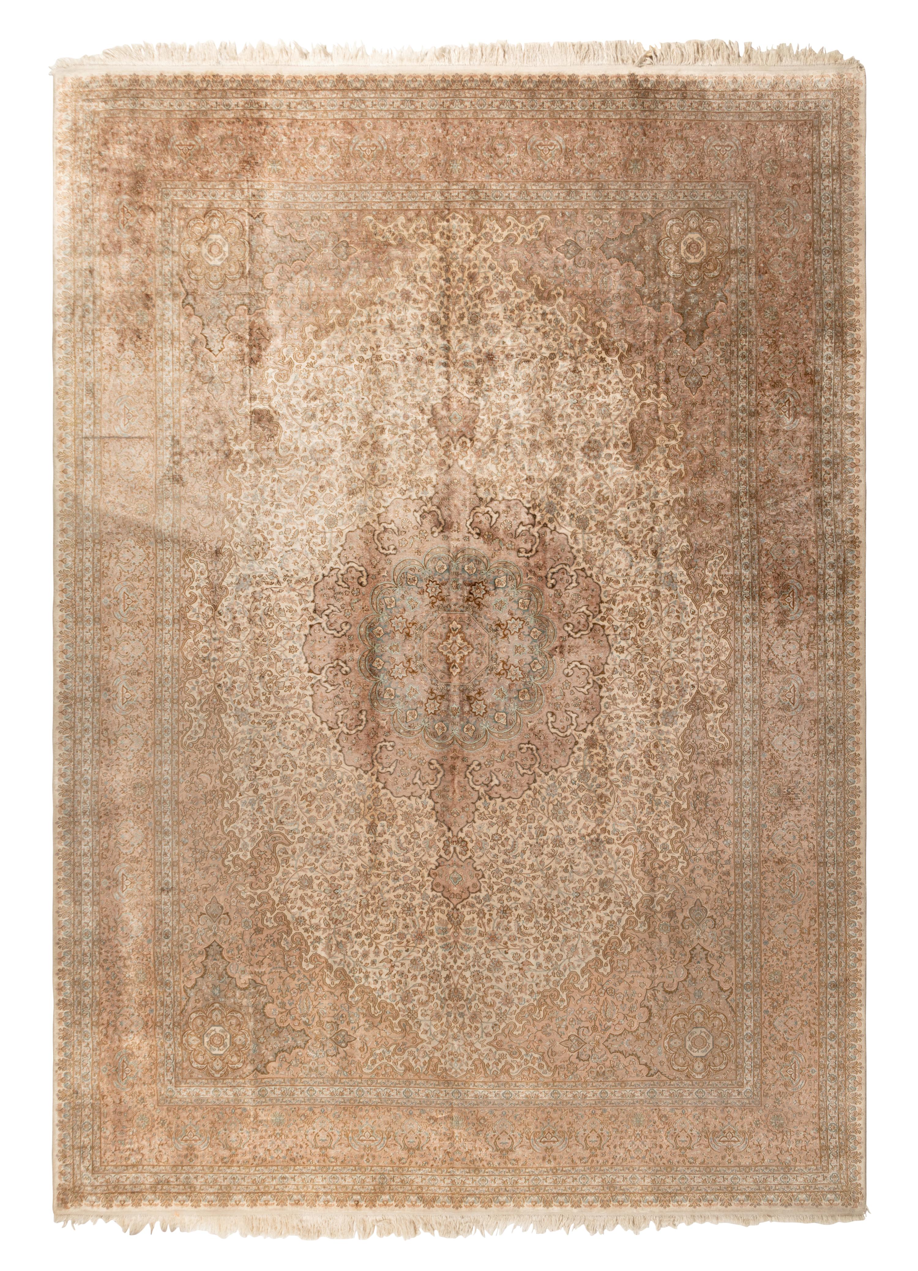 A Kirman Silk Carpet