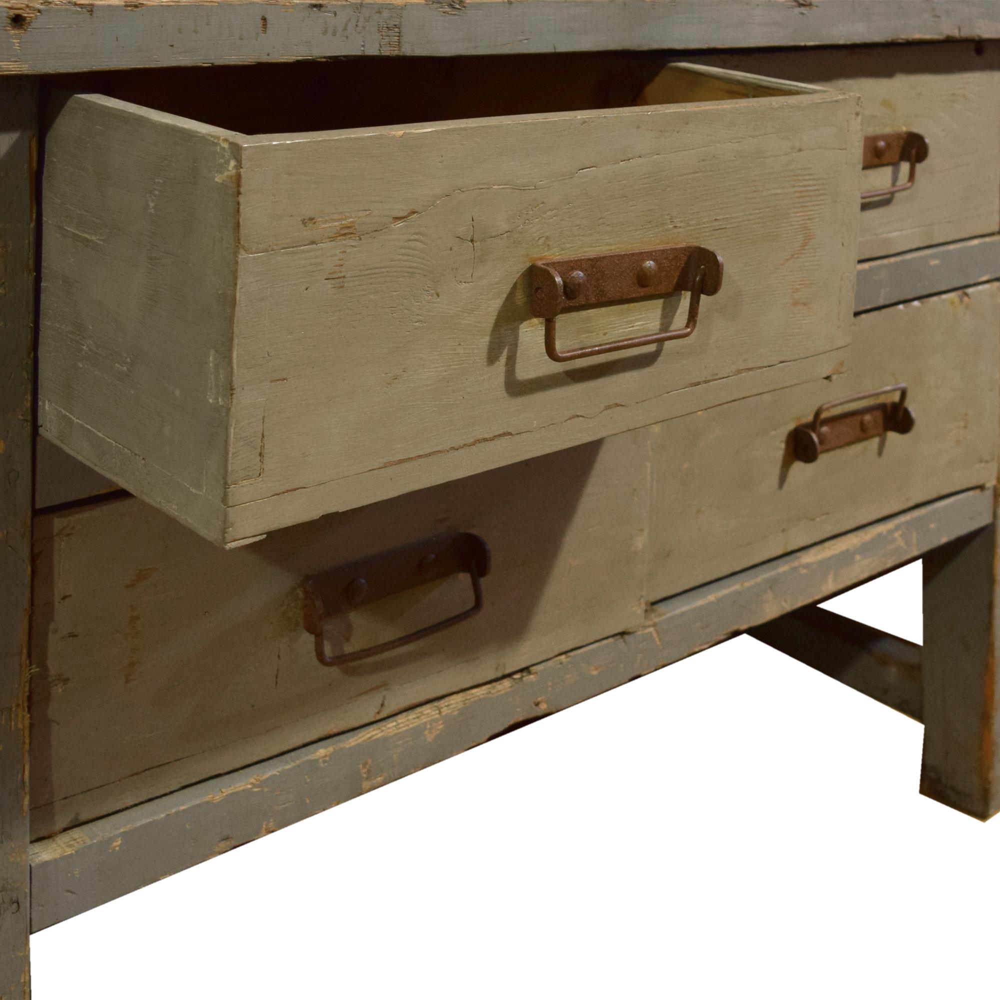 A Twelve Drawer Console from the Moto Guzzi Factory 137.5" W x 31.5" D x 36" H — Italy, 20th century