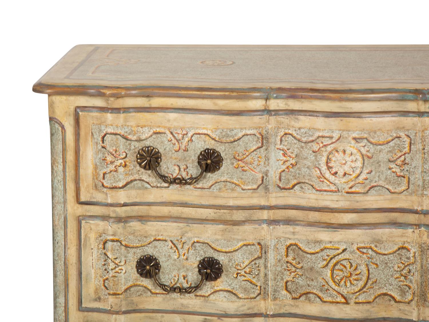 A Venetian Style Painted Commode