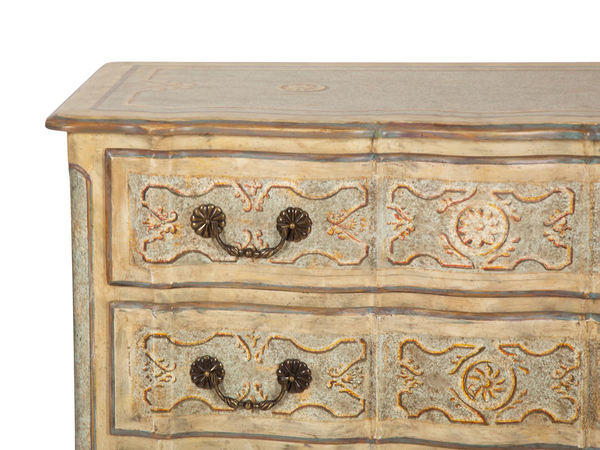 A Venetian Style Painted Commode