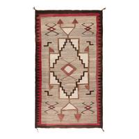 Navajo Modified Storm Pattern Weaving [Rug]