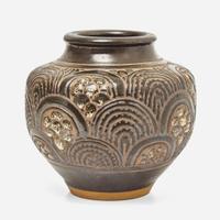 Emile Lenoble (French, 1875-1939) Vase with Incised Decoration, France, circa 1930