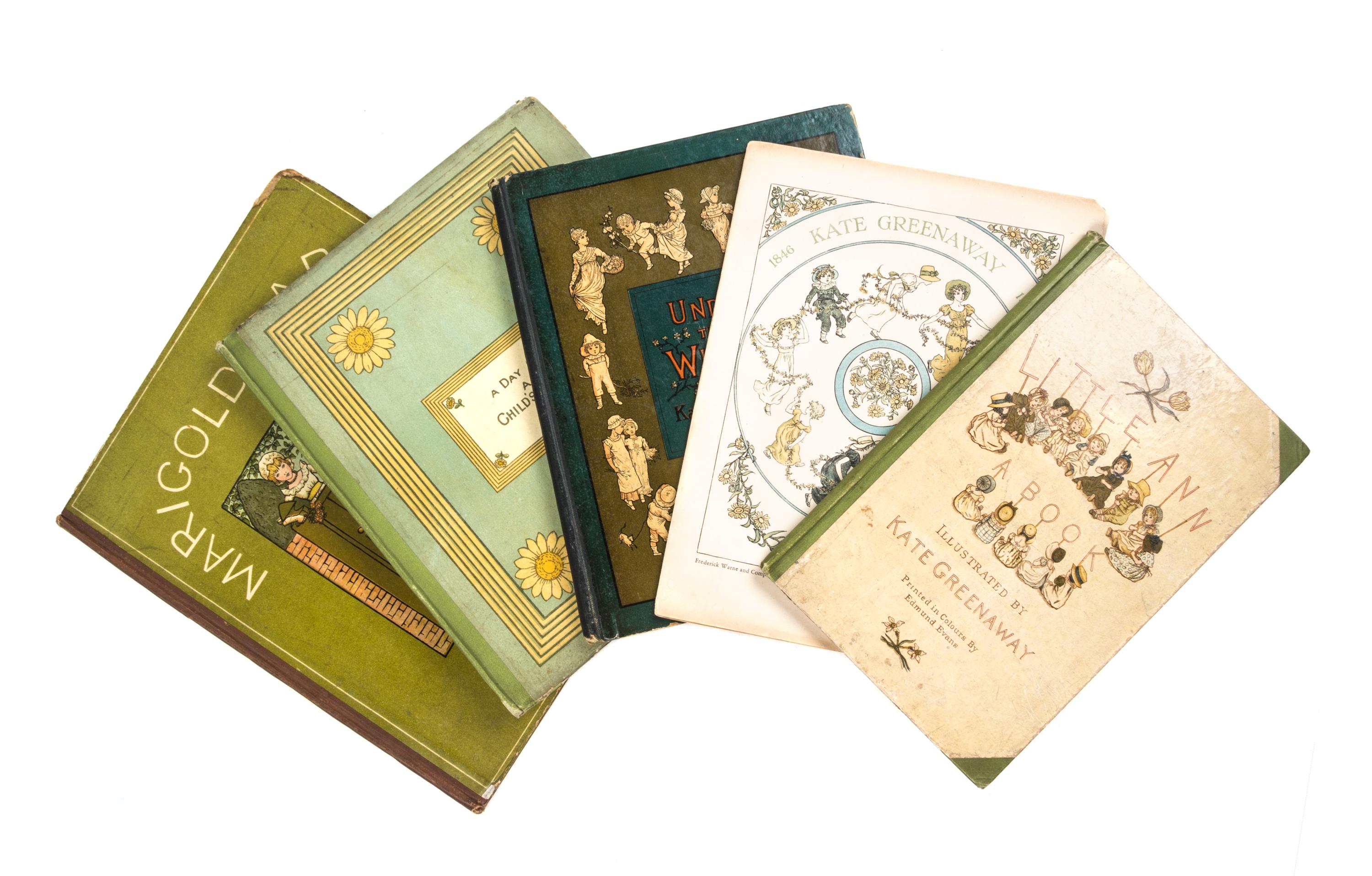 (GREENAWAY, KATE) A group of five Greenaway titles. London, most undated.