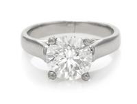 A Platinum and Diamond Solitaire Ring, 4.10 dwts.